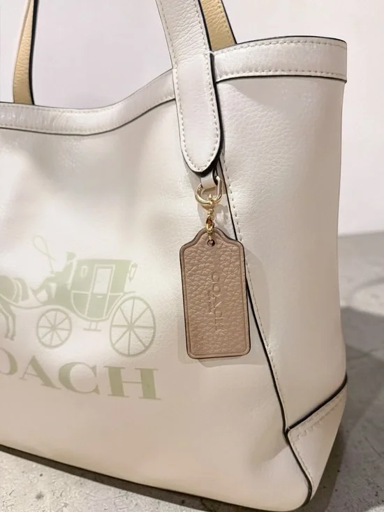 Coach Horse & Carriage Tote Chalk Vanilla C4063 - Picture 3 of 14